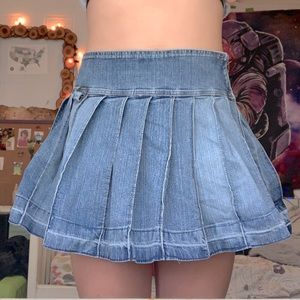 Tulip jeans | pleated jean skirt | kids size large